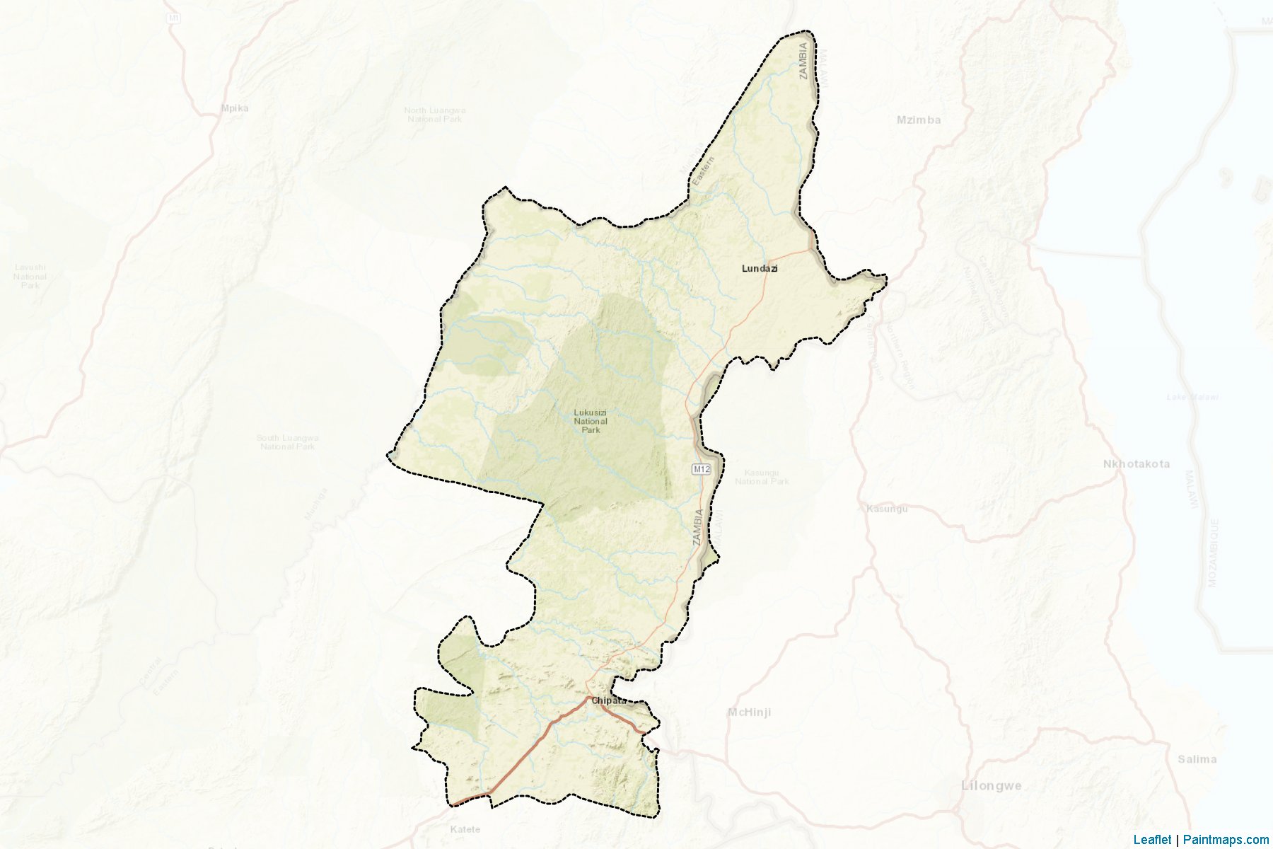 Muestras de recorte de mapas Lundazi (Eastern)-2