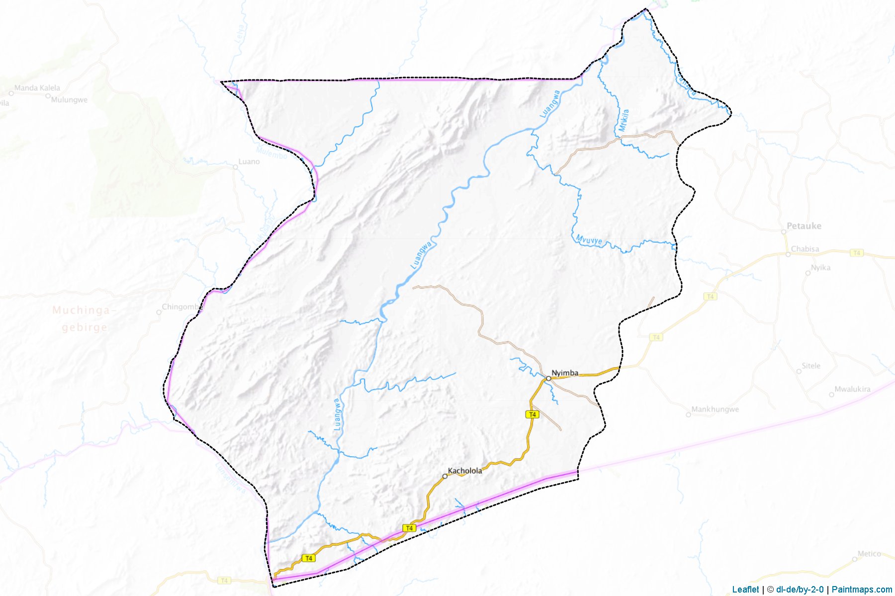 Muestras de recorte de mapas Nyimba (Eastern)-1