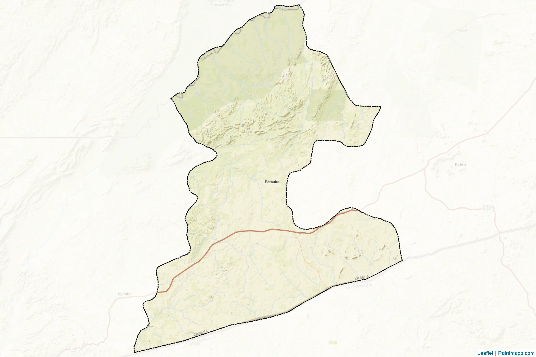 Muestras de recorte de mapas Petauke (Eastern)-2