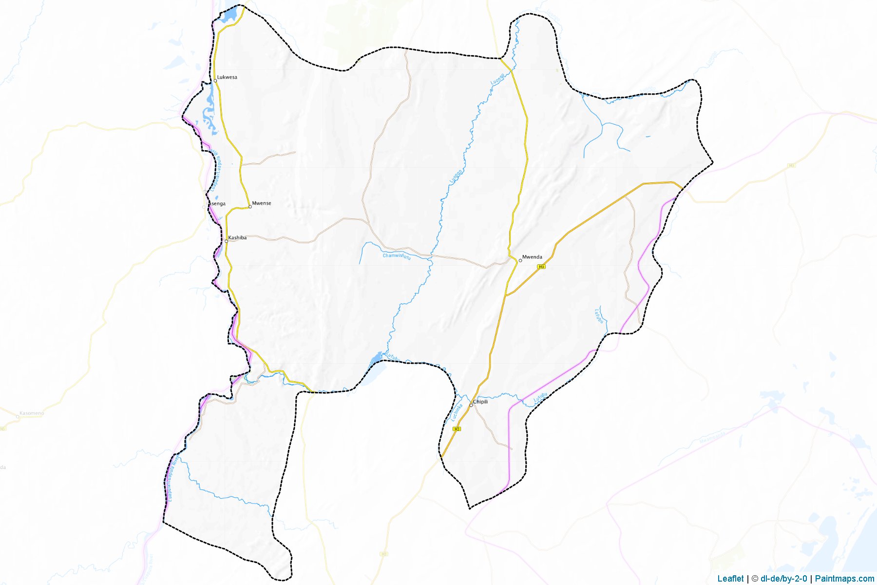 Muestras de recorte de mapas Mwense (Luapula)-1