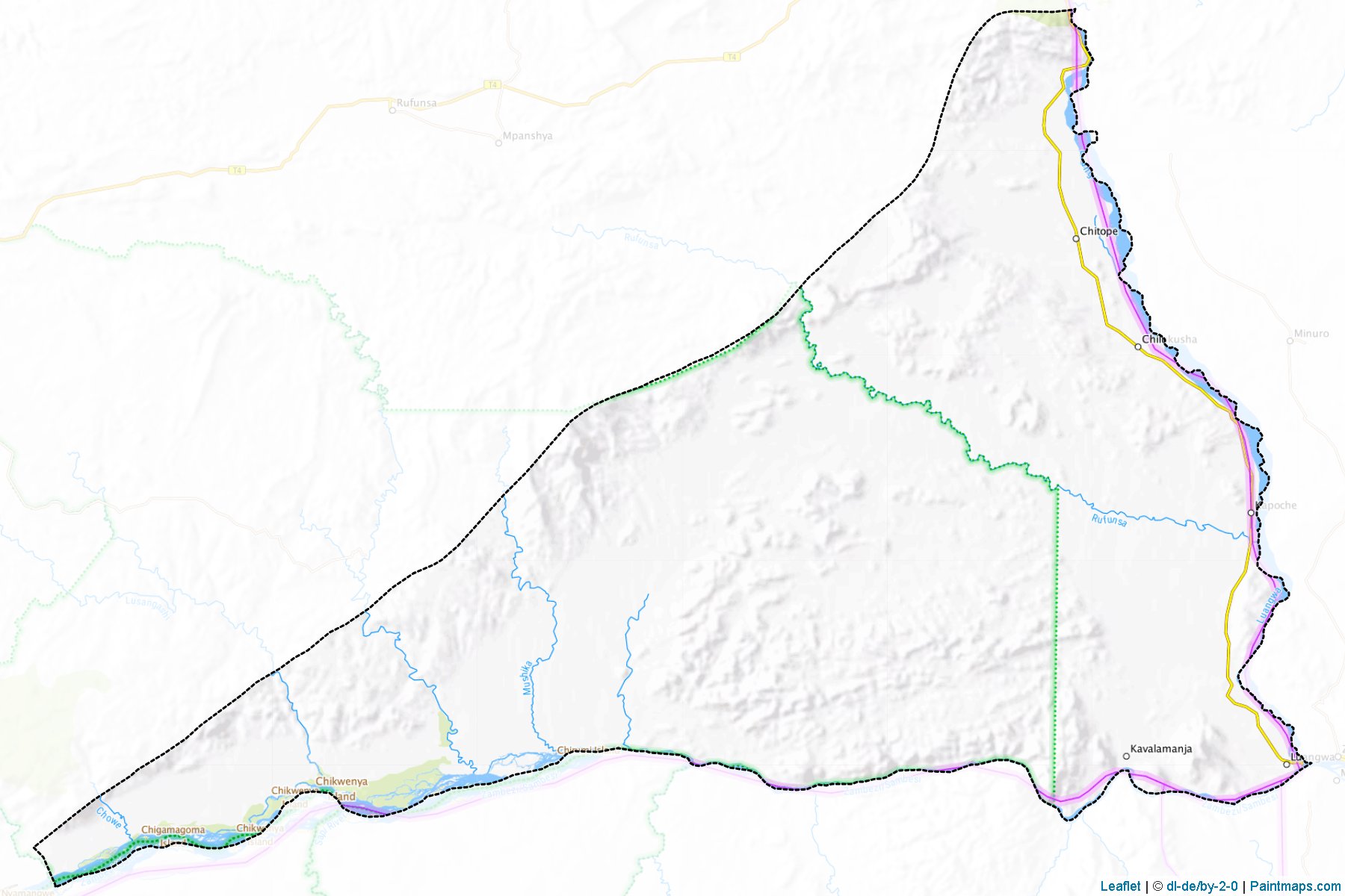 Muestras de recorte de mapas Luangwa (Lusaka)-1