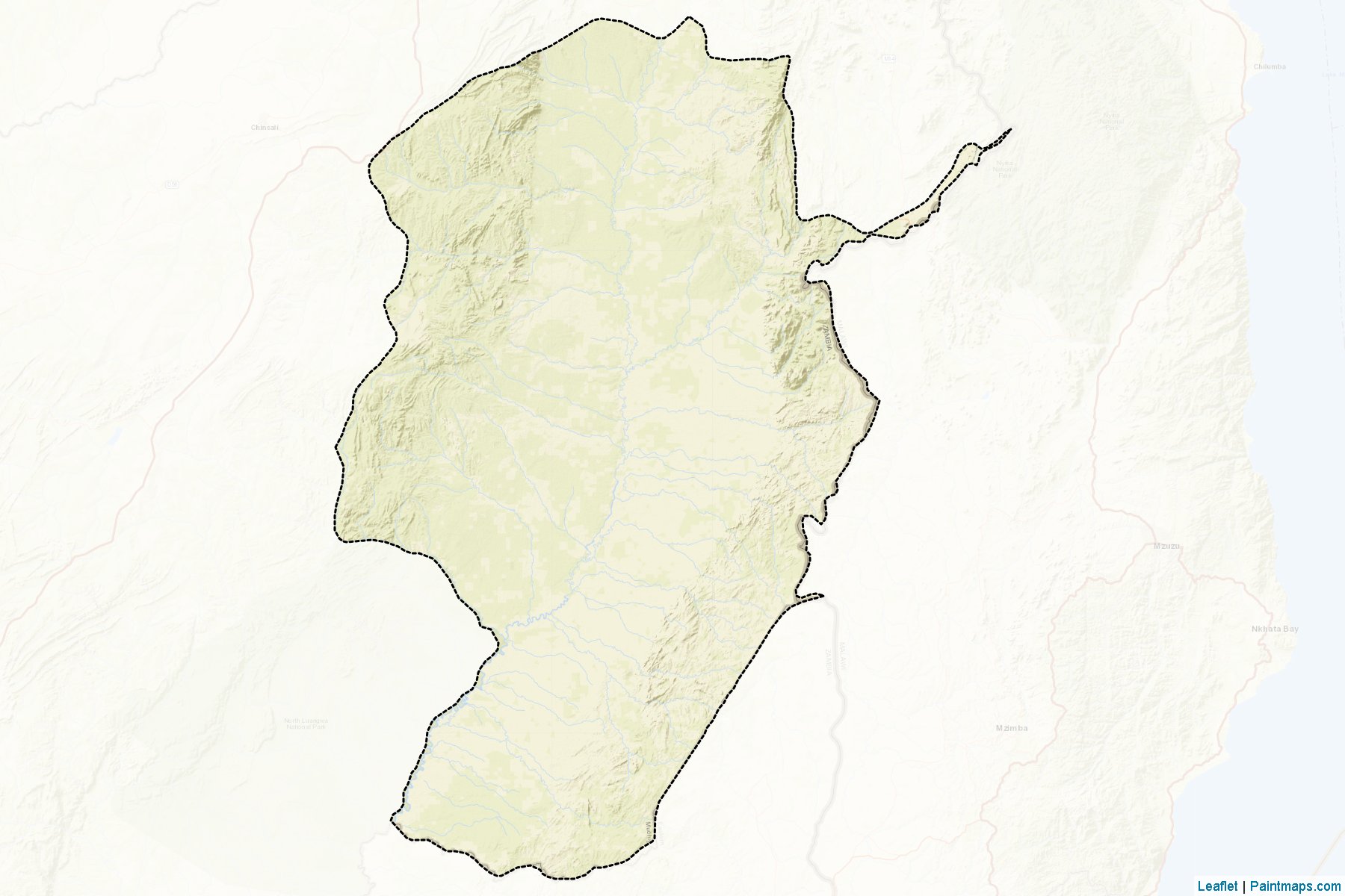 Muestras de recorte de mapas Chama (Muchinga)-2