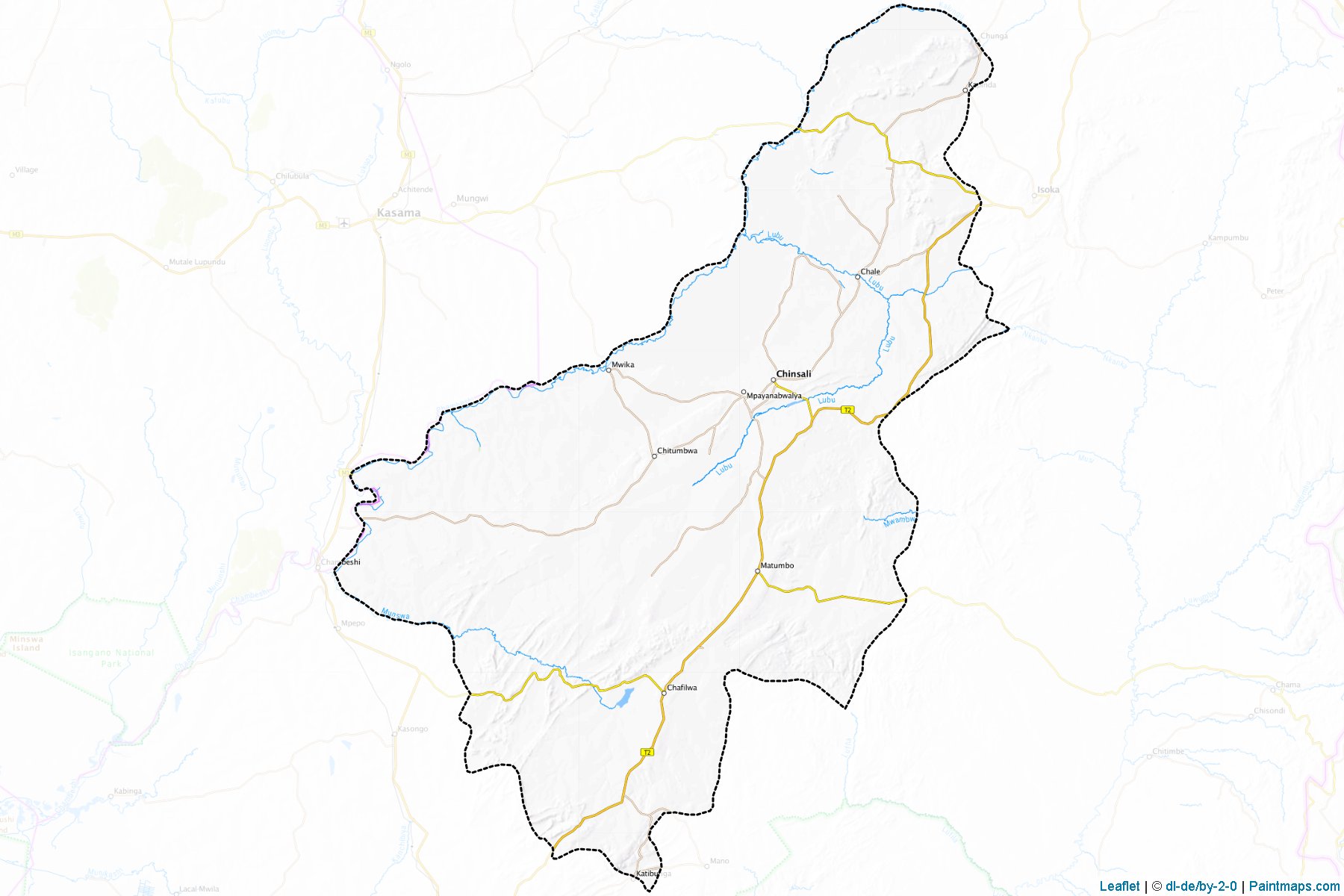 Muestras de recorte de mapas Chinsali (Muchinga)-1