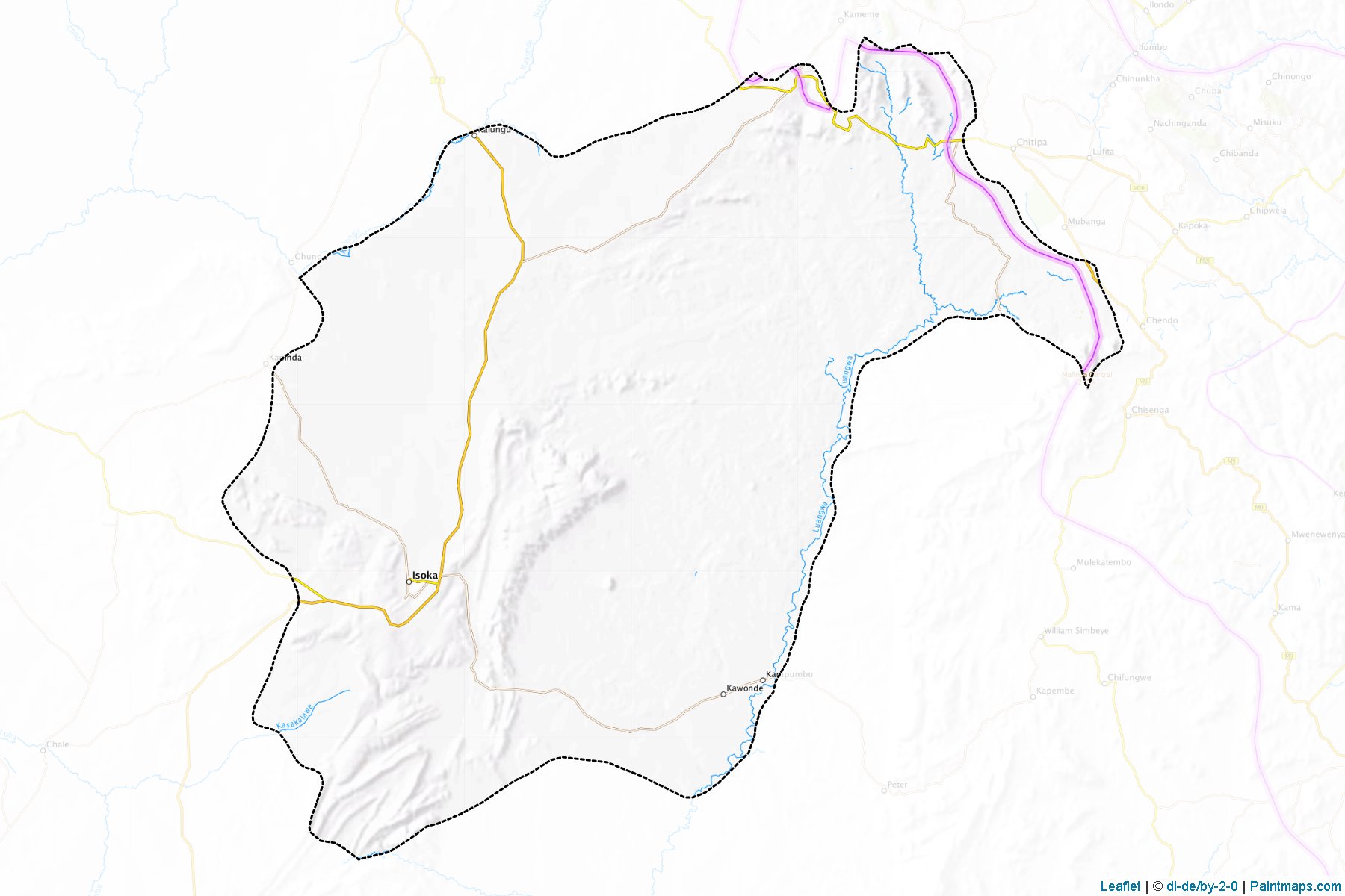 Muestras de recorte de mapas Isoka (Muchinga)-1