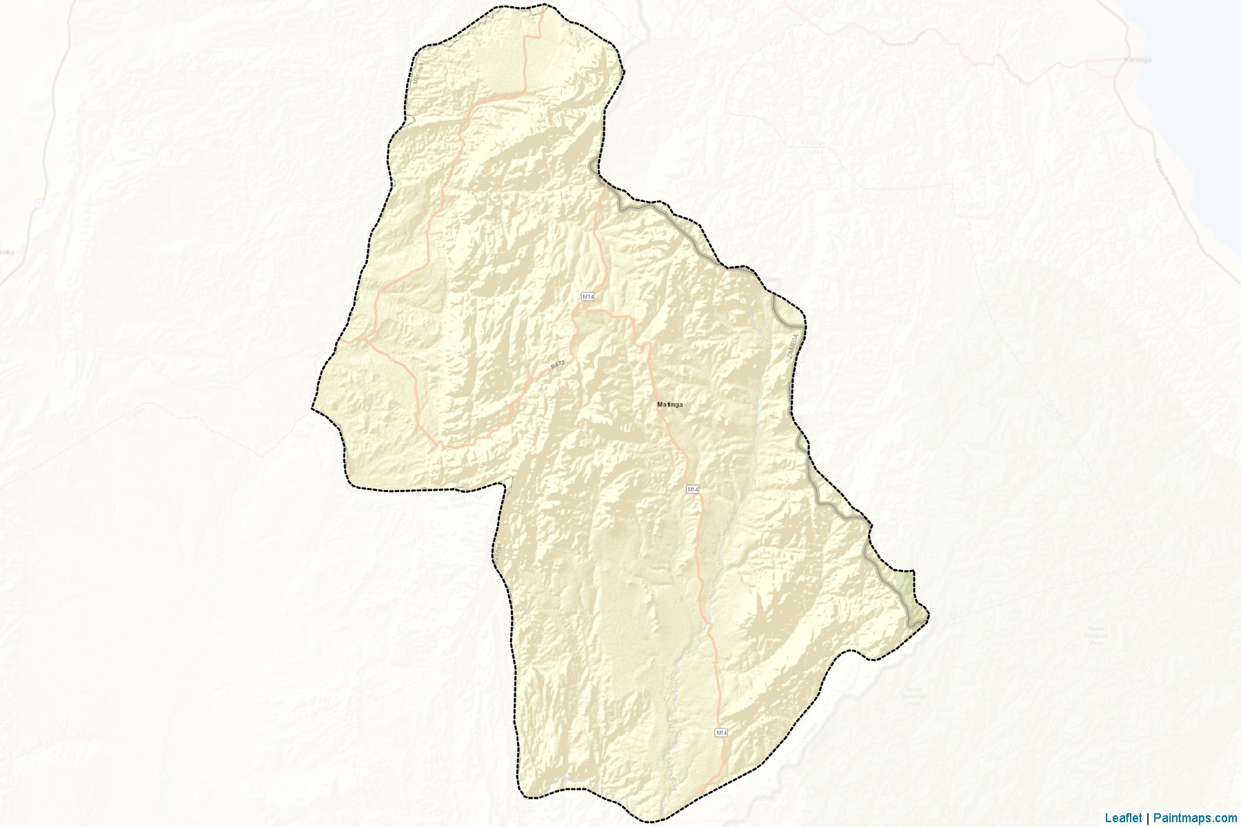 Muestras de recorte de mapas Mafinga (Muchinga)-2