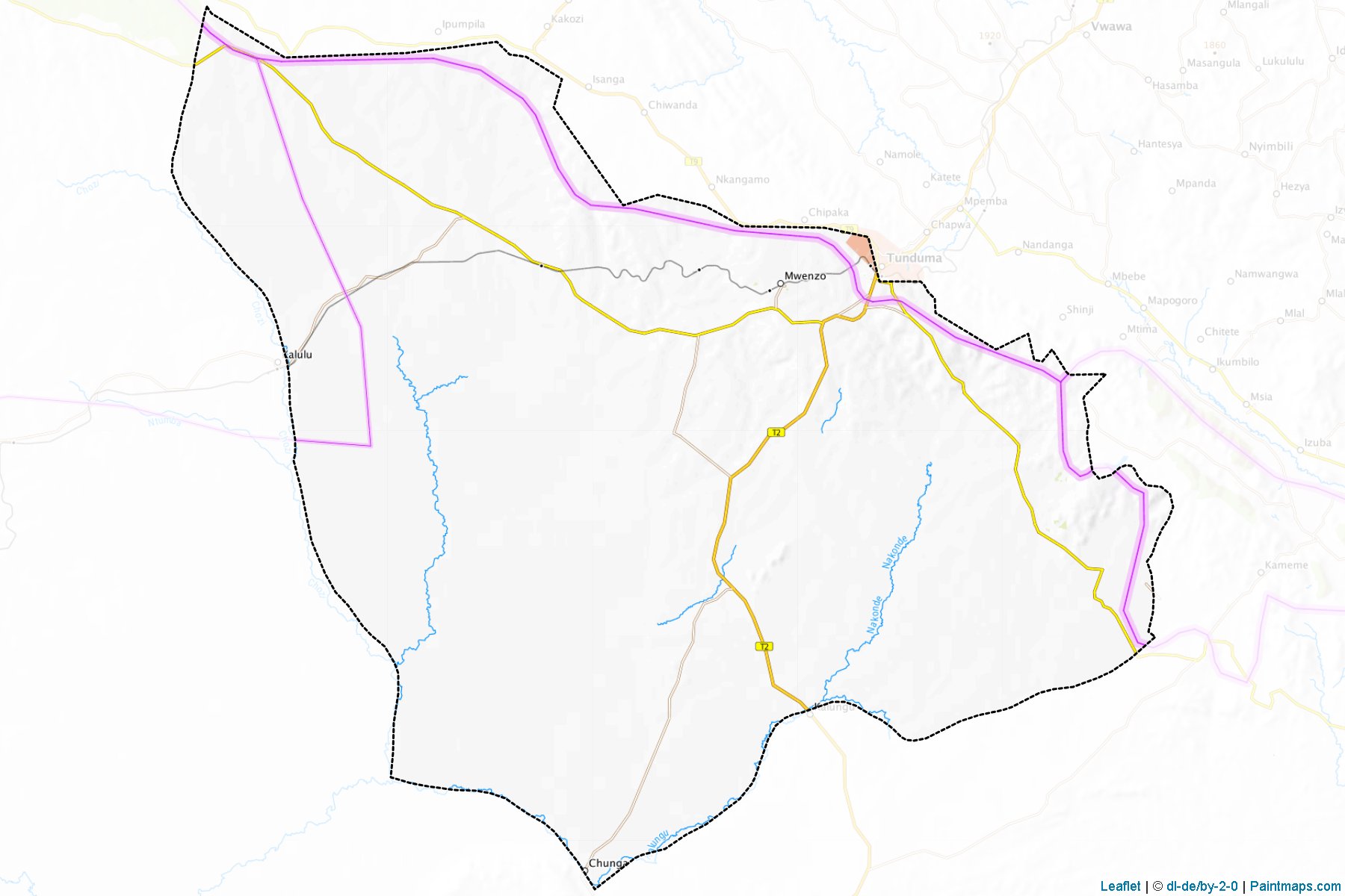 Muestras de recorte de mapas Nakonde (Muchinga)-1