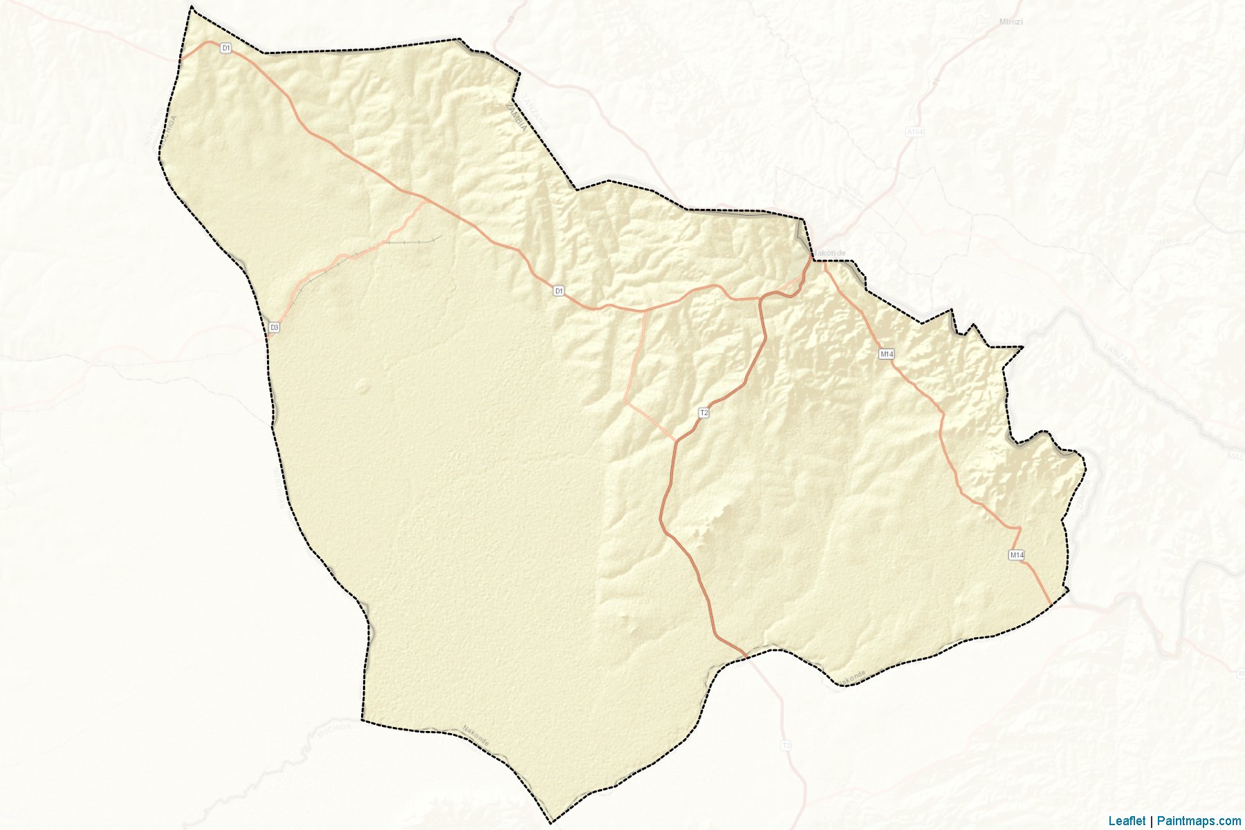 Muestras de recorte de mapas Nakonde (Muchinga)-2