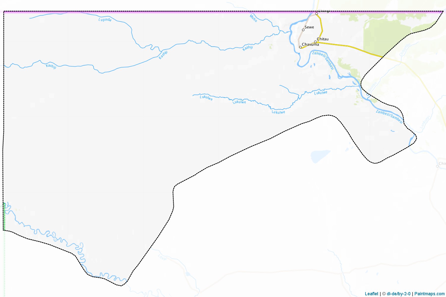 Muestras de recorte de mapas Chavuma (North-Western)-1