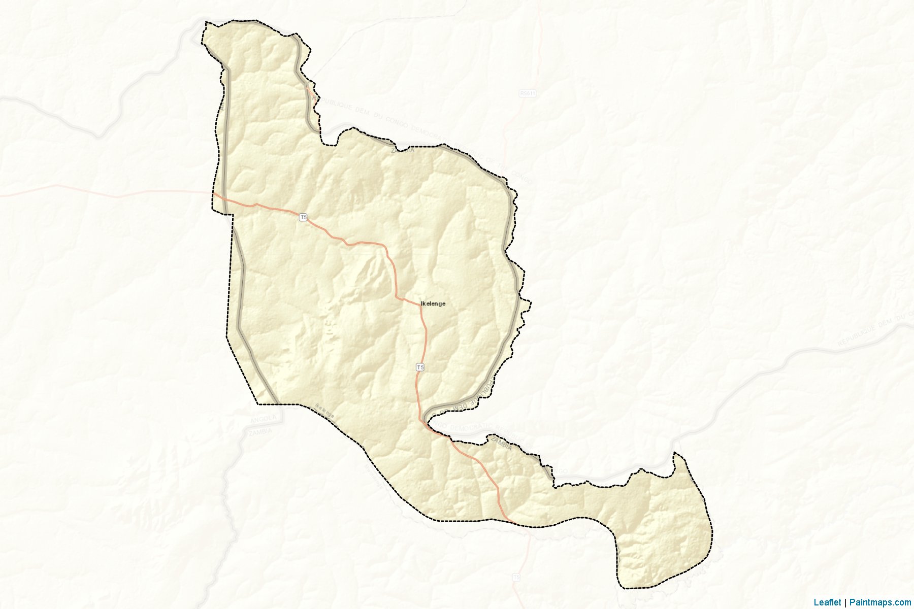 Muestras de recorte de mapas Ikelenge (North-Western)-2