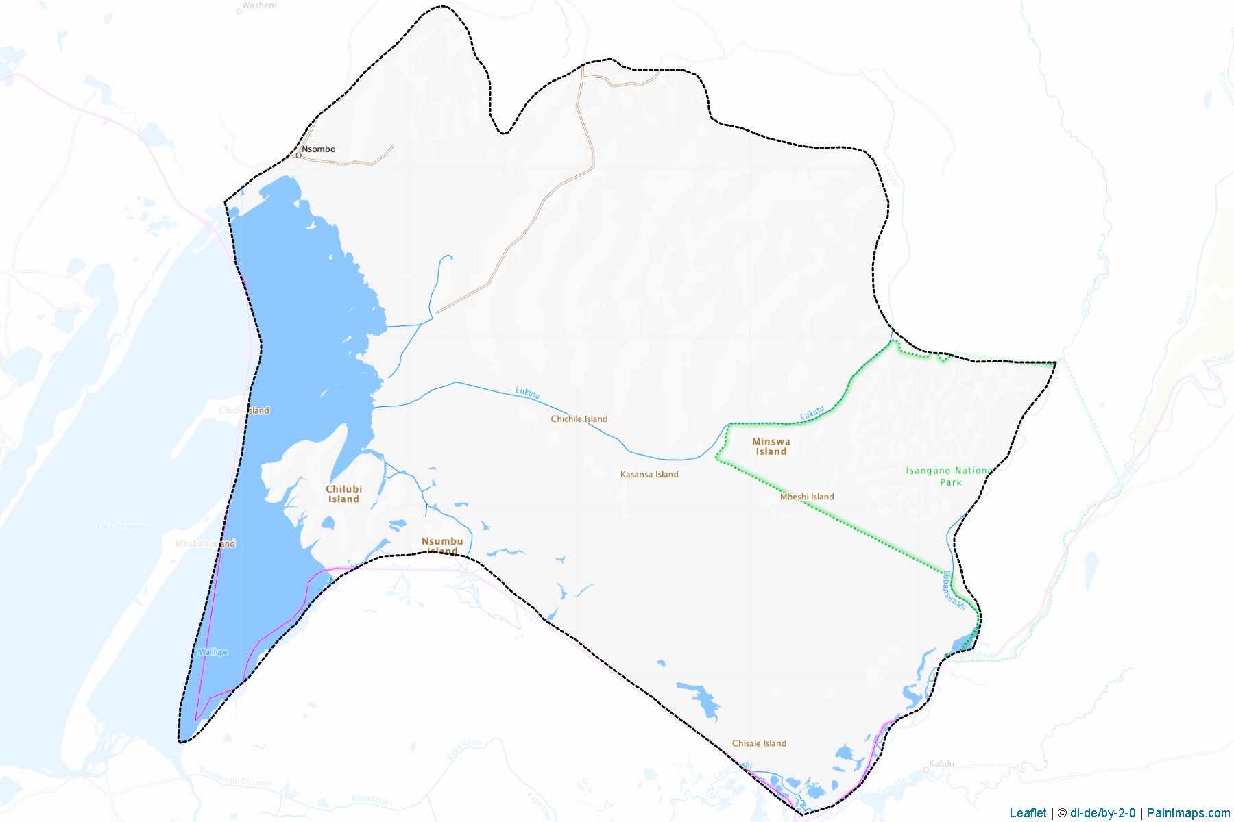 Muestras de recorte de mapas Chilubi (Northern)-1