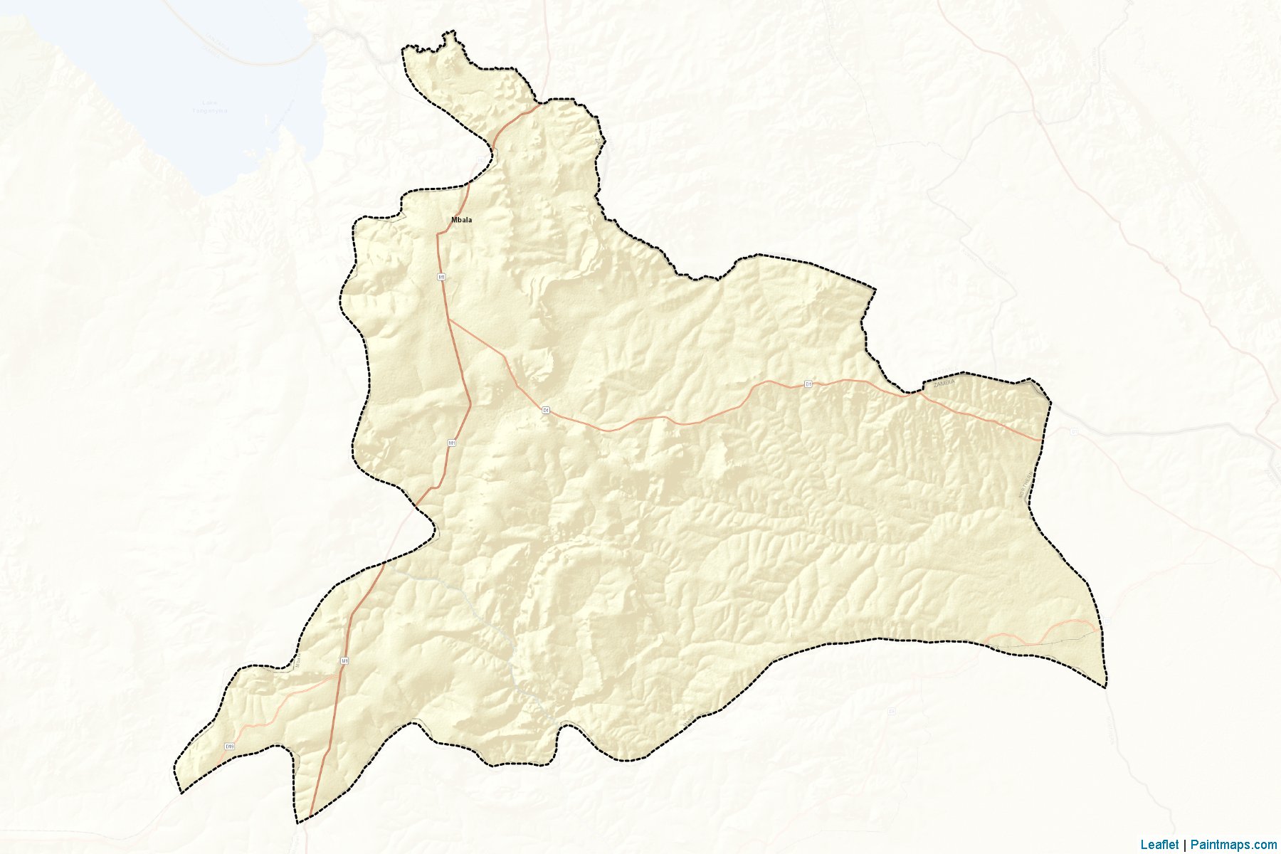 Muestras de recorte de mapas Mbala (Northern)-2