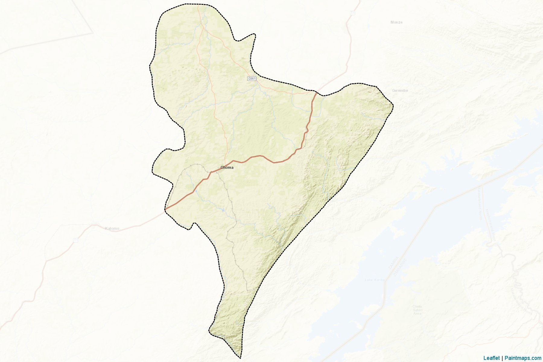 Muestras de recorte de mapas Choma (Southern)-2