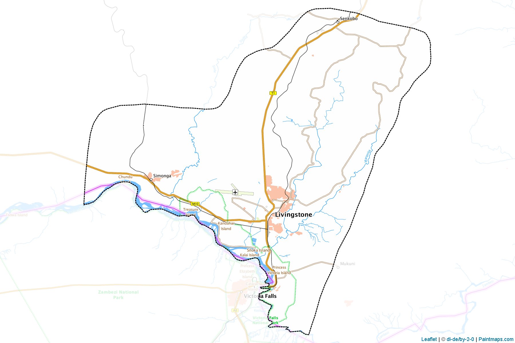 Muestras de recorte de mapas Livingstone (Southern)-1