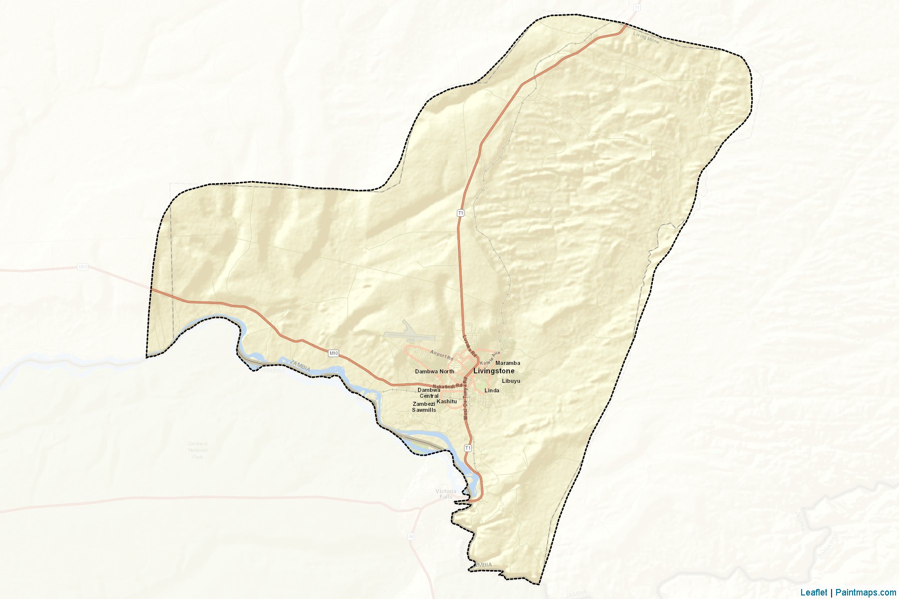 Muestras de recorte de mapas Livingstone (Southern)-2