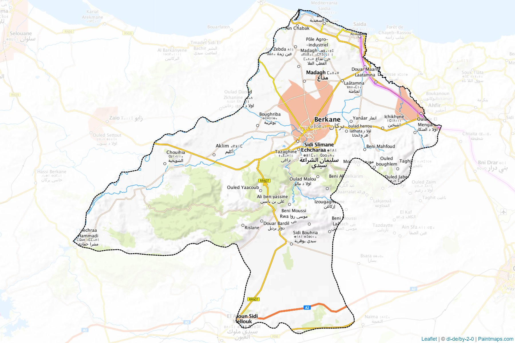 Berkane (Oriental) Map Cropping Samples-1