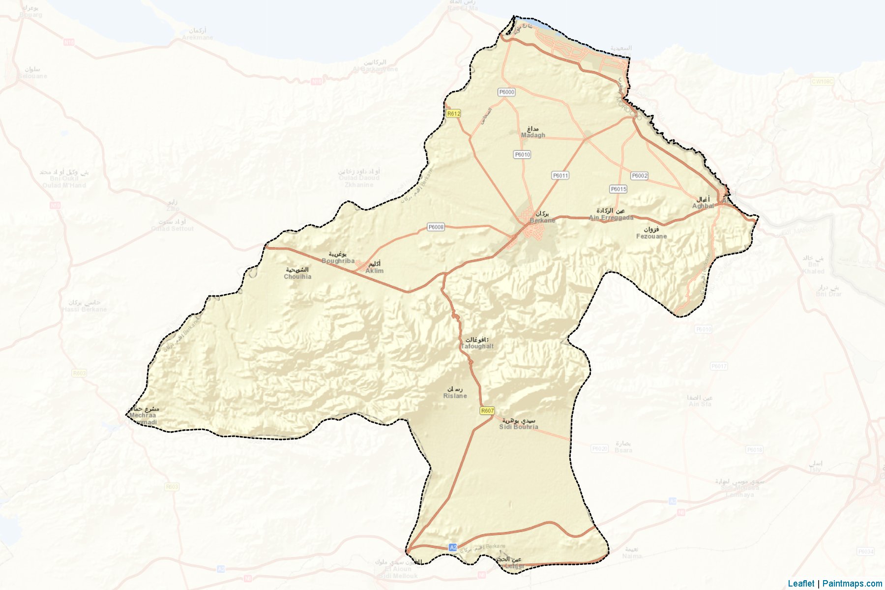 Berkane (Oriental) Map Cropping Samples-2