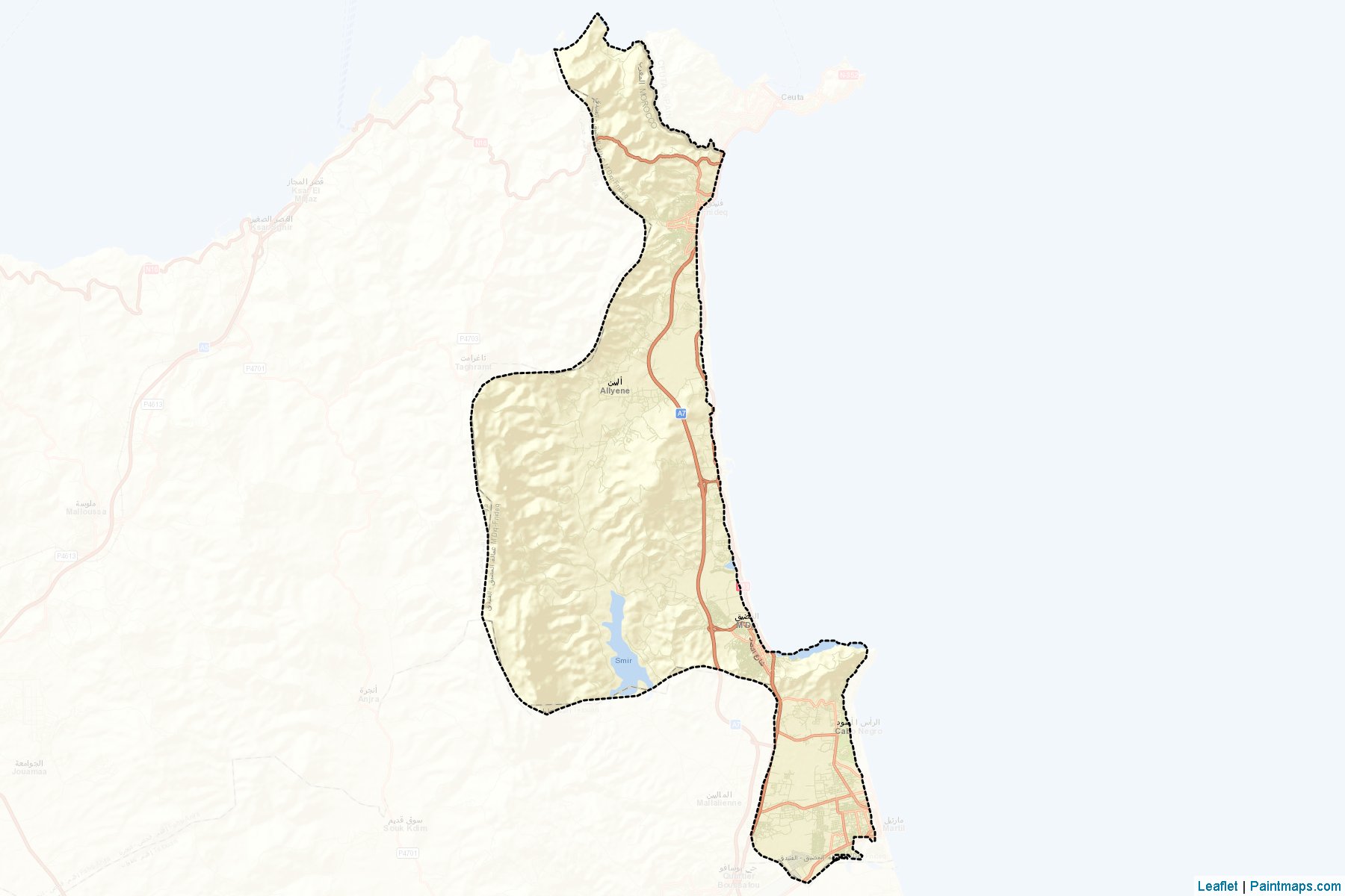 Muestras de recorte de mapas M'diq-Fnideq (Tanger-Tetouan-Al Hoceima)-2