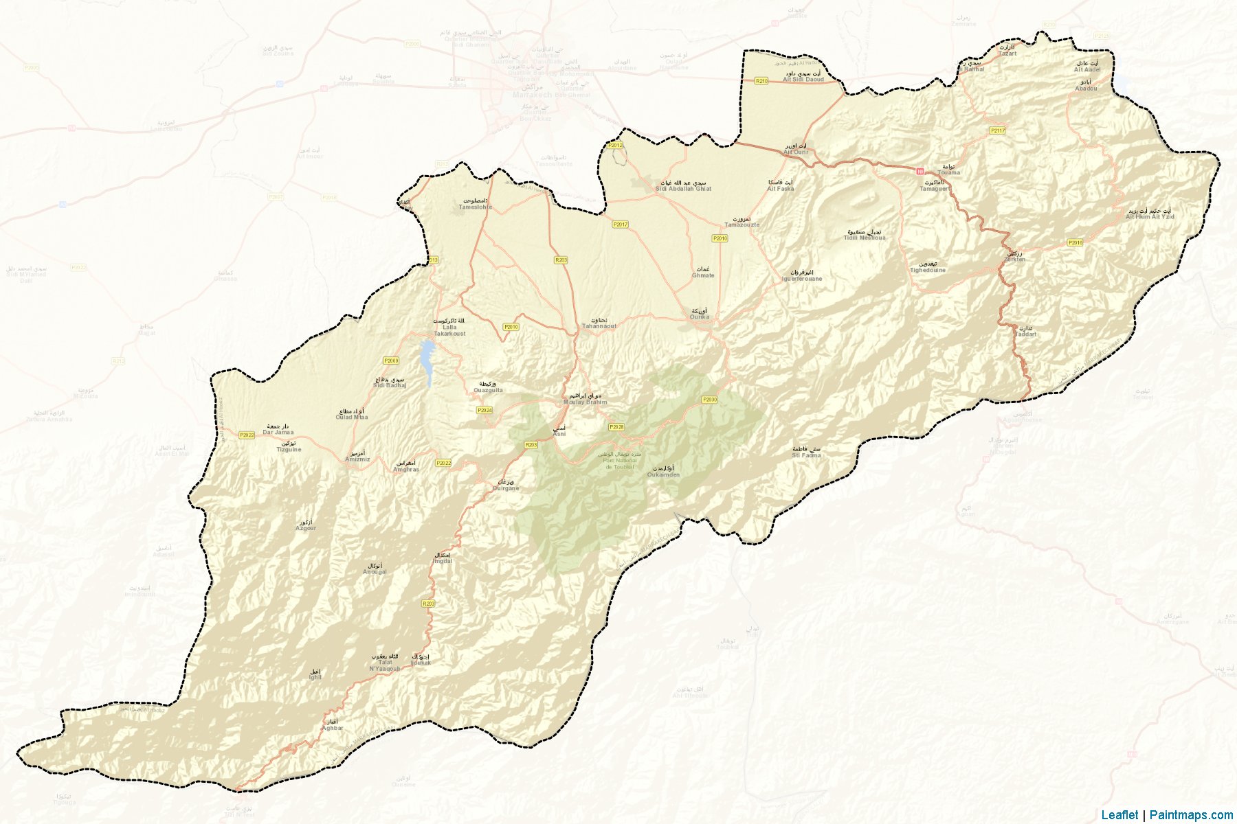 Al Haouz (Marrakesh-Safi) Map Cropping Samples-2