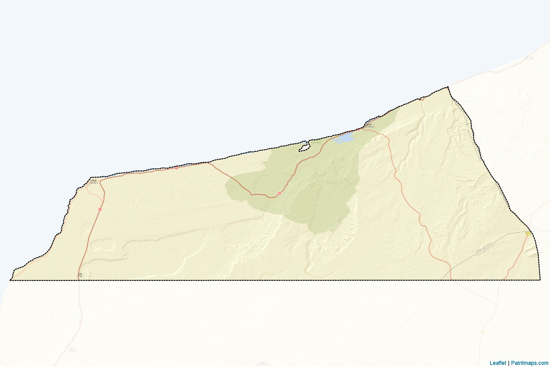 Muestras de recorte de mapas Tarfaya (Laâyoune-Sakia El Hamra)-2