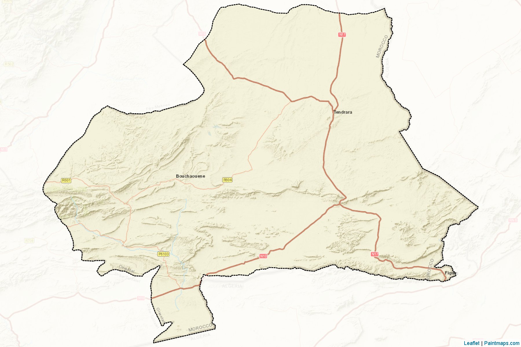 Muestras de recorte de mapas Figuig (Oriental)-2