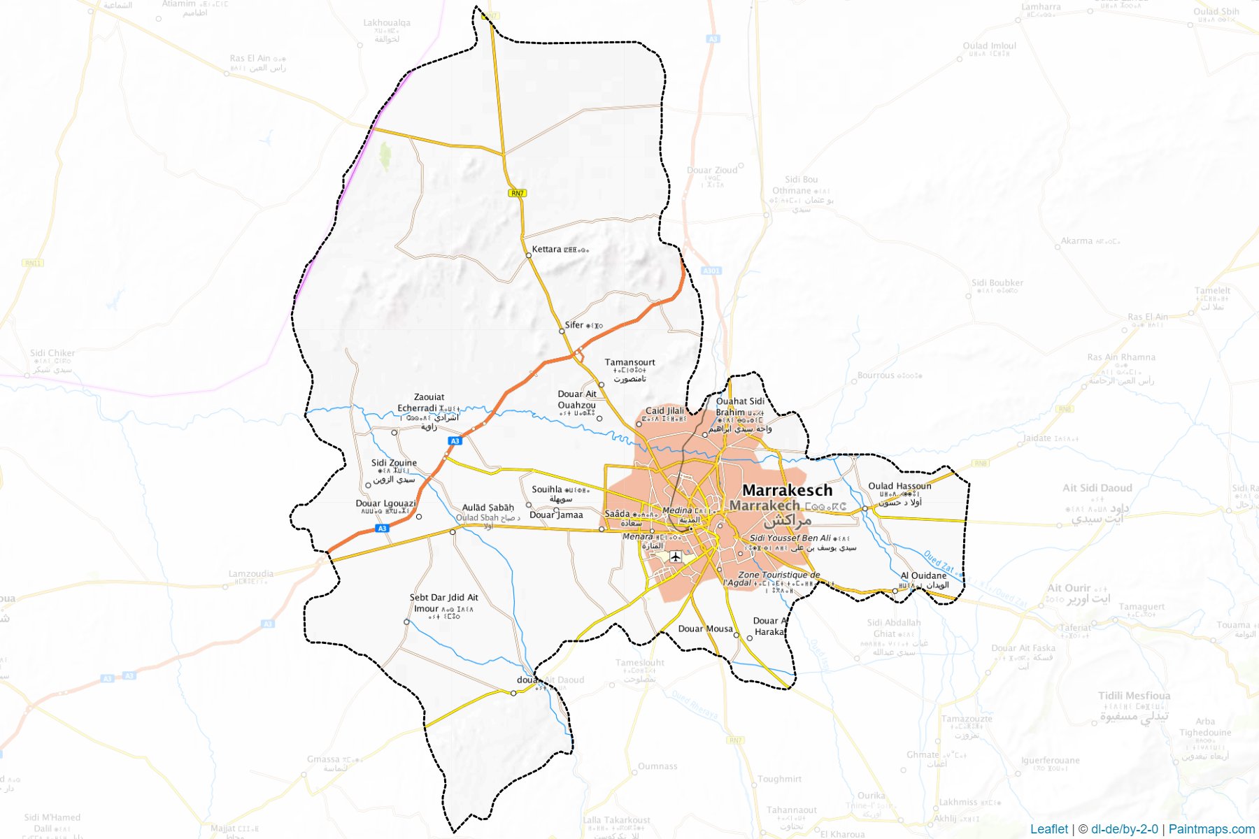 Marrakech (Marrakesh-Safi) Map Cropping Samples-1