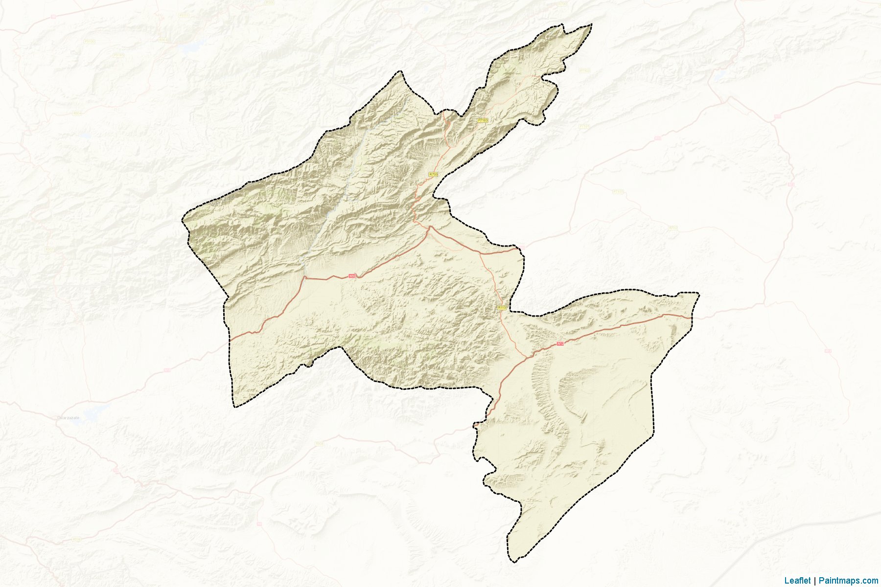 Tingir (Dirâ-Tafilalit) Haritası Örnekleri-2