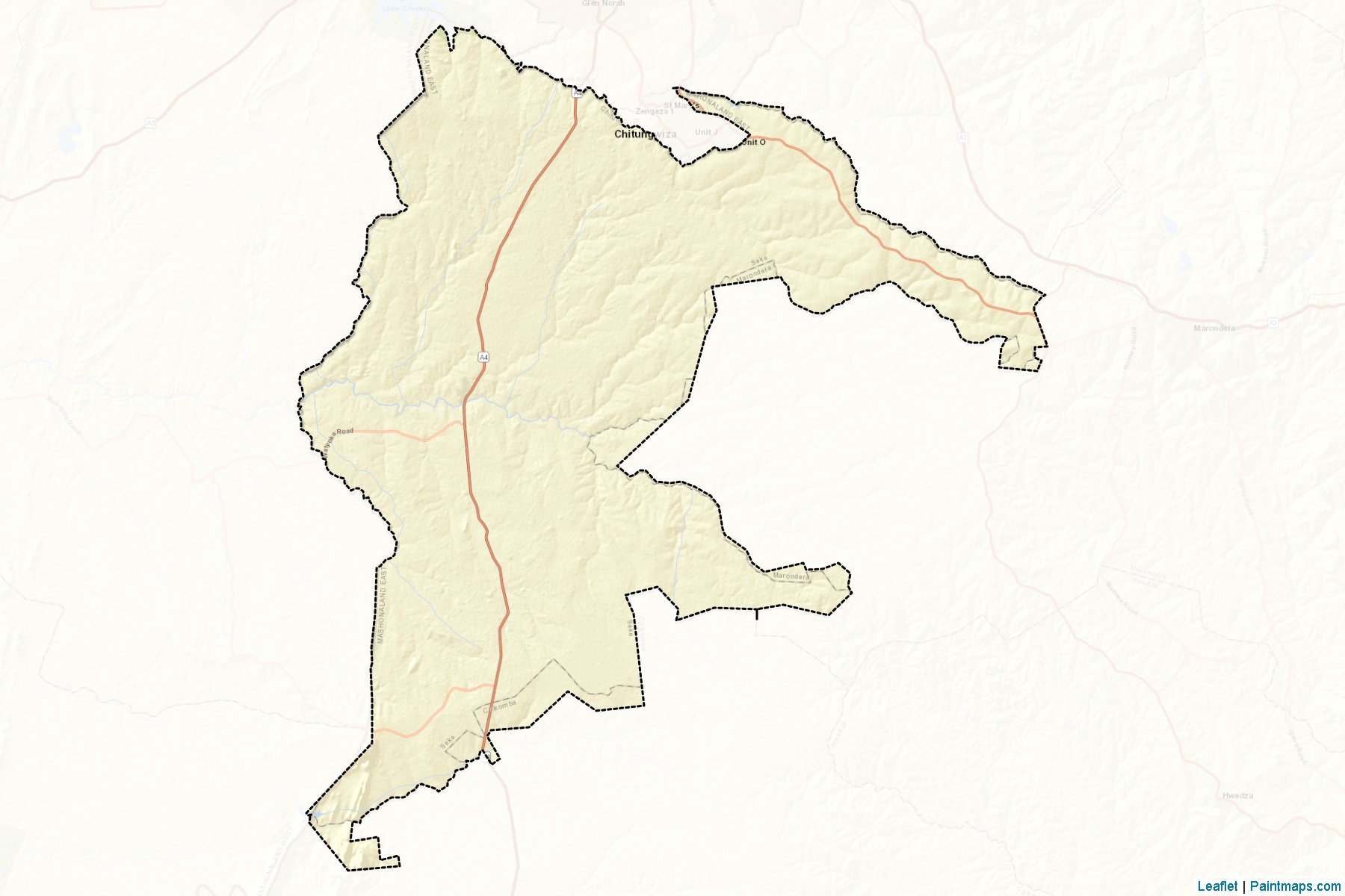 Muestras de recorte de mapas Seke (Mashonaland East)-2