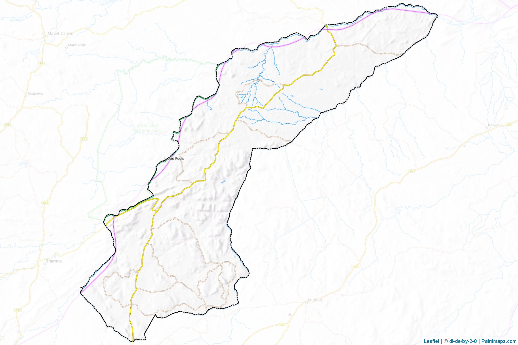 Uzumba Maramba Pfungwe (Mashonaland East) Map Cropping Samples-1