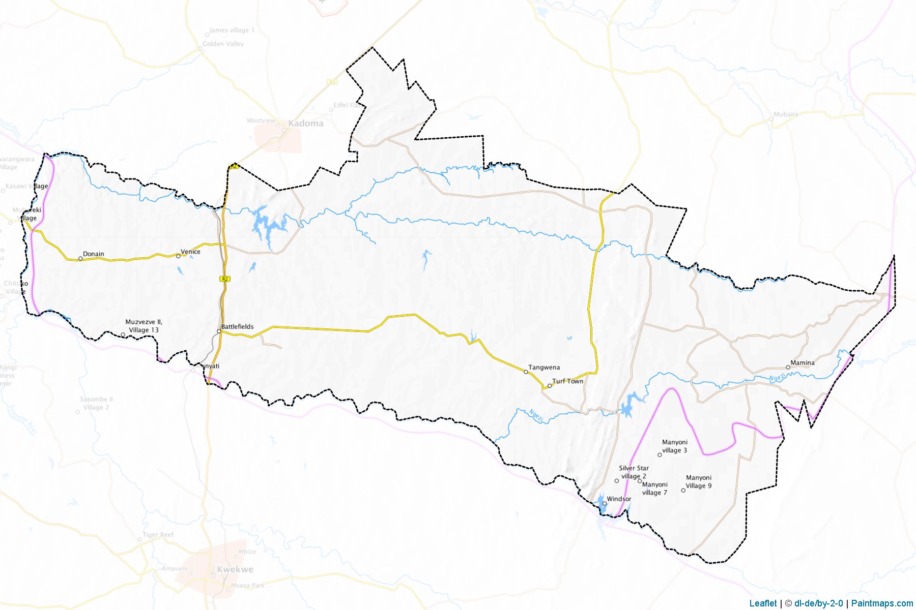 Muestras de recorte de mapas Mhondoro-Ngezi (Mashonaland West)-1