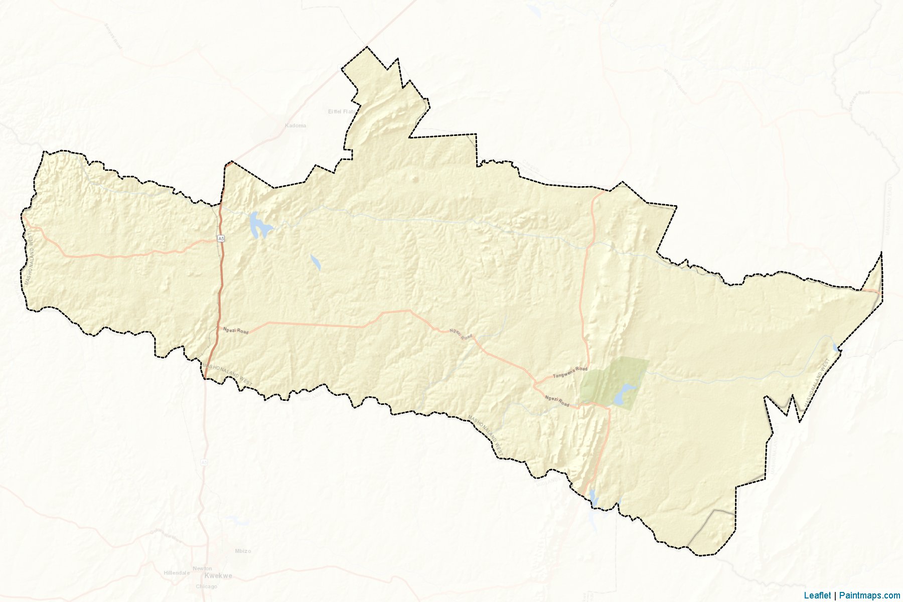 Muestras de recorte de mapas Mhondoro-Ngezi (Mashonaland West)-2