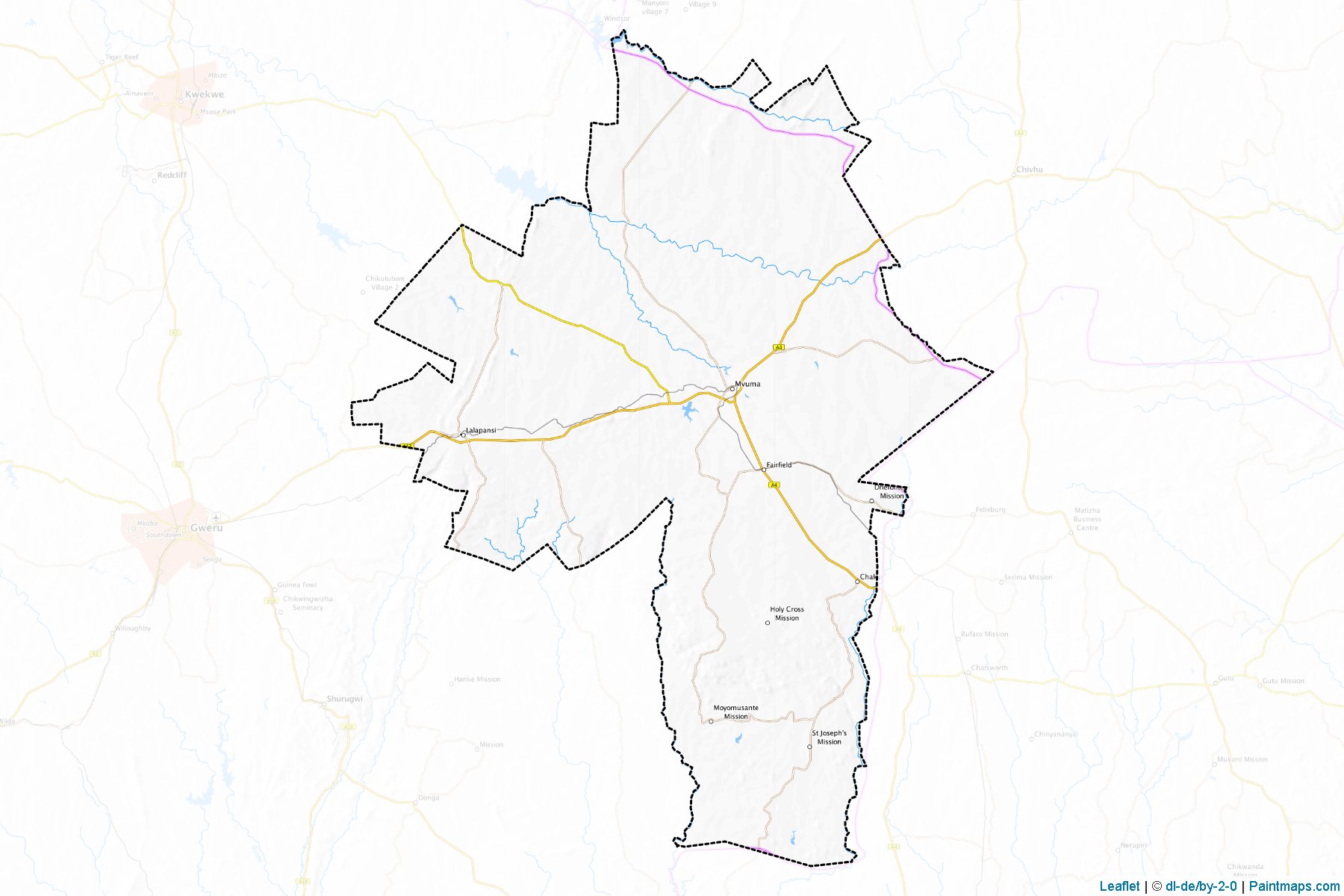 Chirumhanzu (Midlands) Map Cropping Samples-1