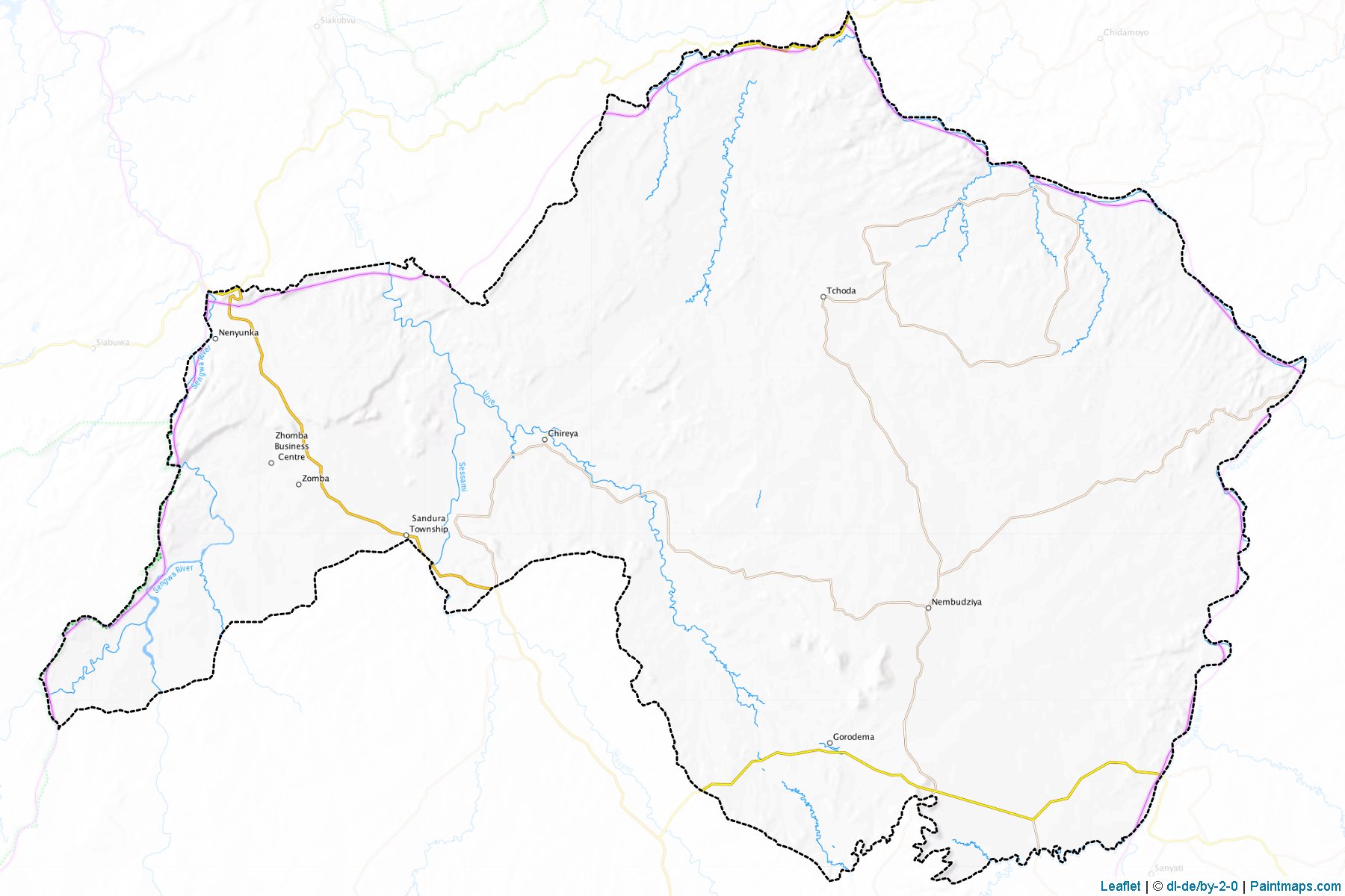 Muestras de recorte de mapas Gokwe North (Midlands)-1