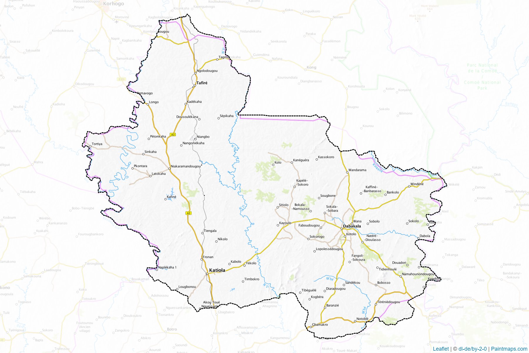 Muestras de recorte de mapas Hambol (Valle Du Bandama)-1