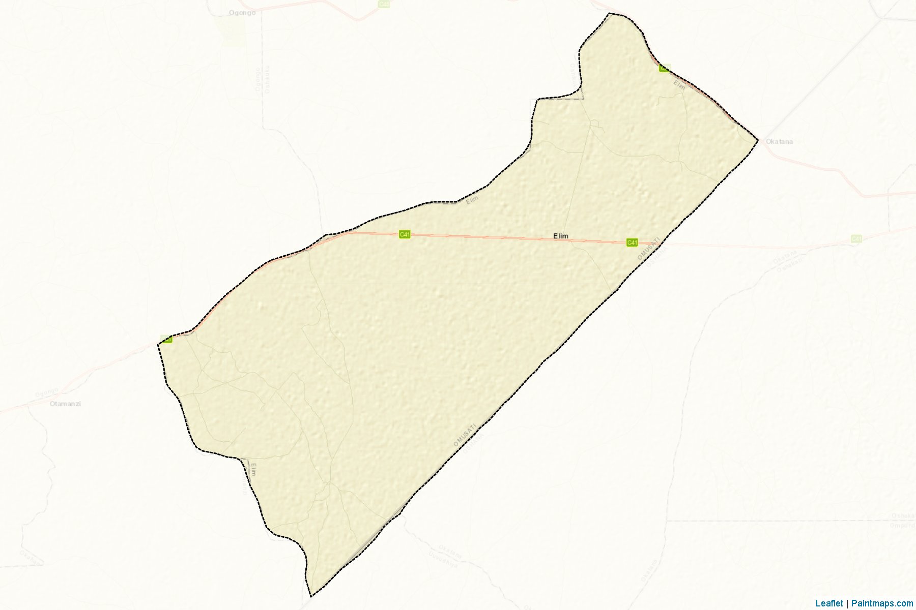 Muestras de recorte de mapas Elim (Omusati)-2