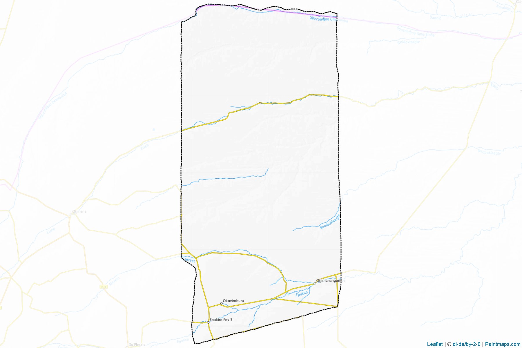 Muestras de recorte de mapas Epukiro (Omaheke)-1