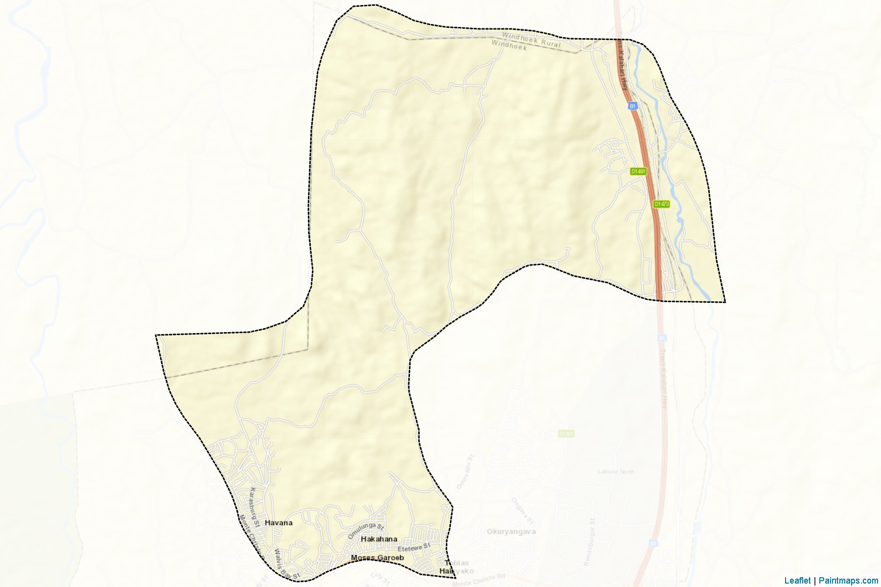 Muestras de recorte de mapas Moses Garoeb (Khomas)-2