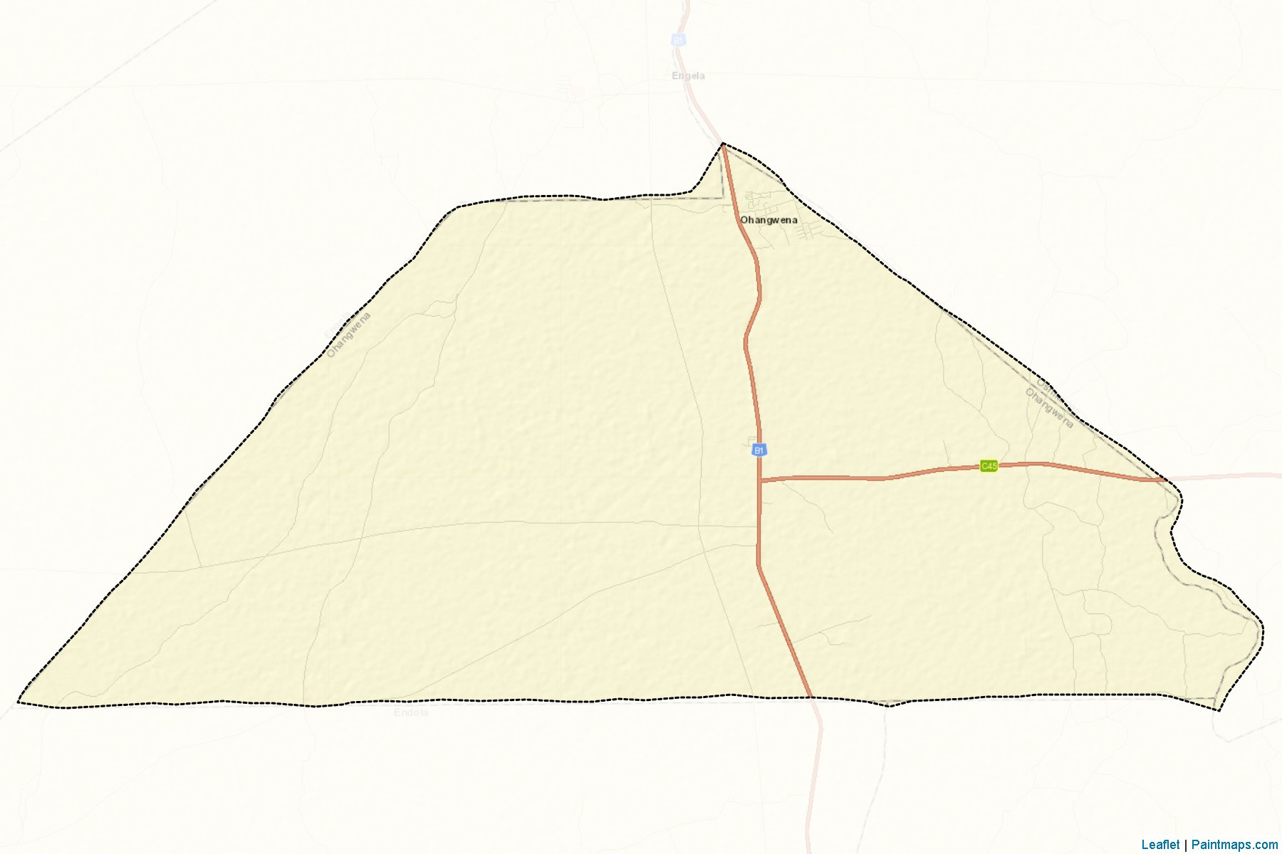 Muestras de recorte de mapas Ohangwena (Ohangwena)-2