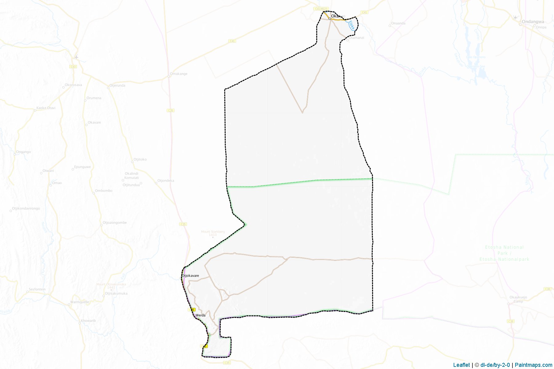 Okahao (Omusati) Haritası Örnekleri-1