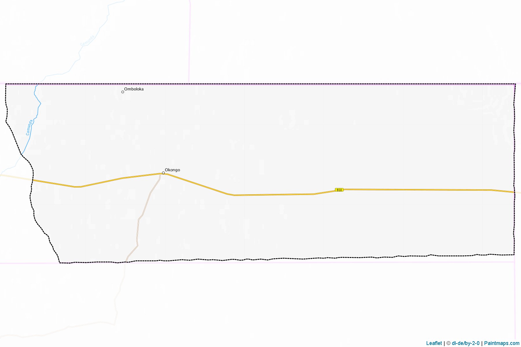 Muestras de recorte de mapas Okongo (Ohangwena)-1