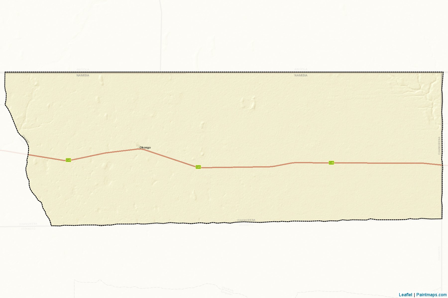 Muestras de recorte de mapas Okongo (Ohangwena)-2