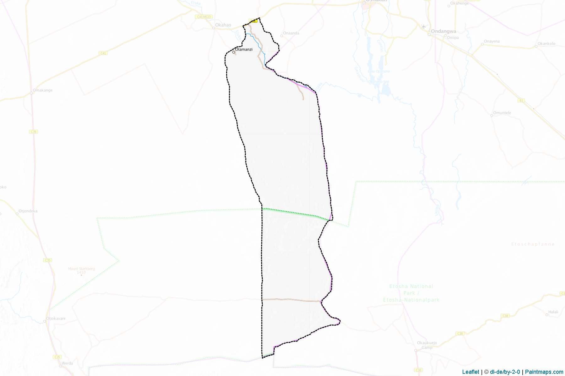 Muestras de recorte de mapas Otamanzi (Omusati)-1