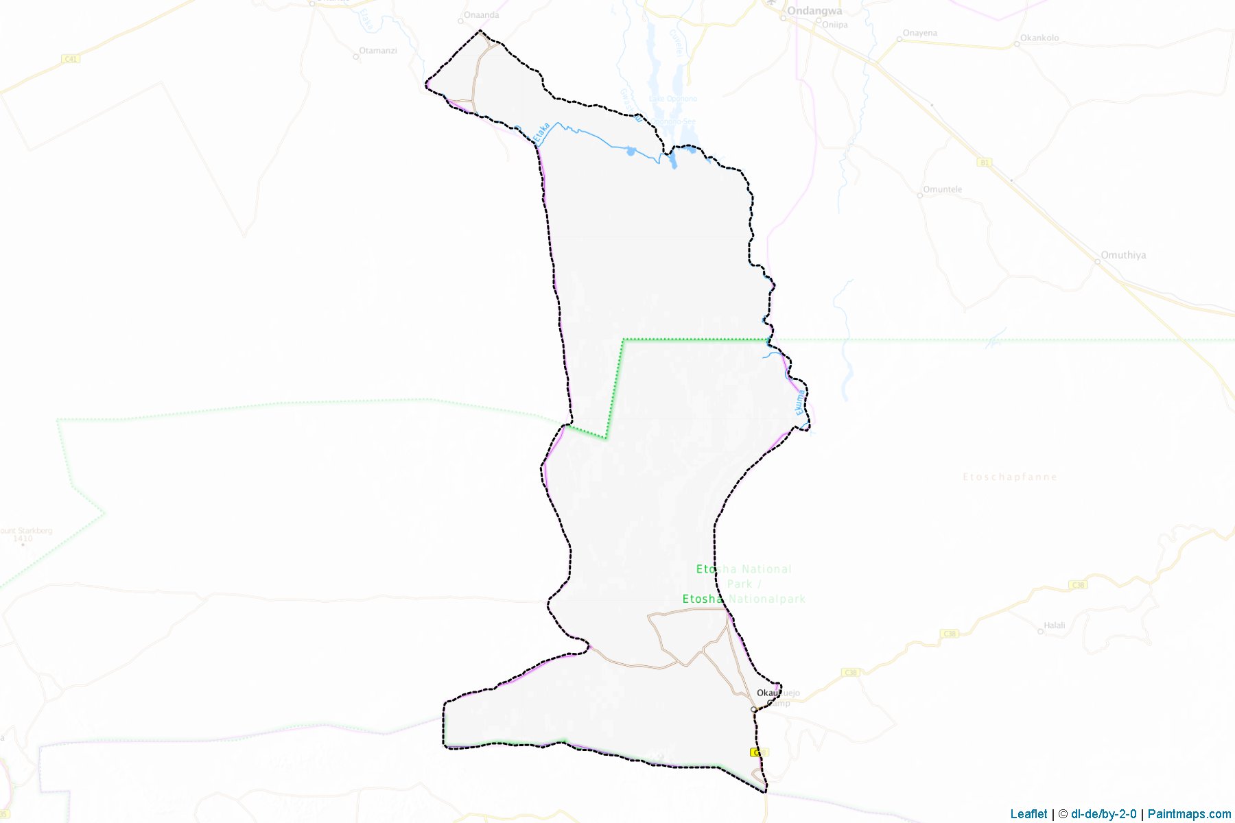 Muestras de recorte de mapas Uuvudhiya (Oshana)-1