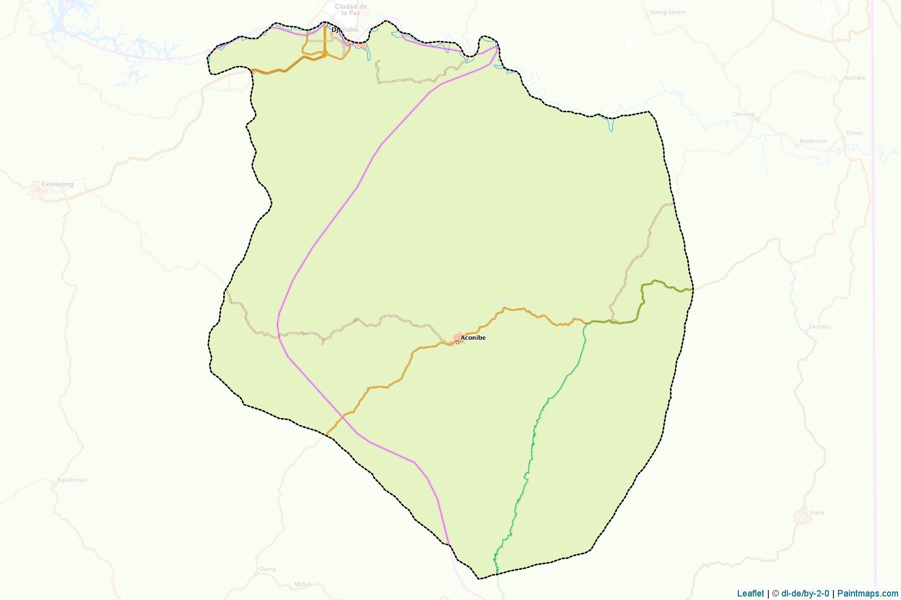 Aconibe (Wele-Nzas Province) Haritası Örnekleri-1