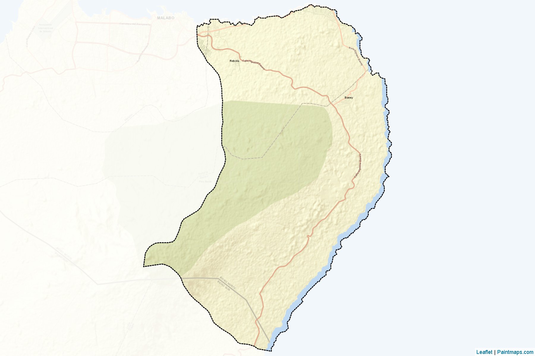 Muestras de recorte de mapas Baney (Bioko Norte)-2