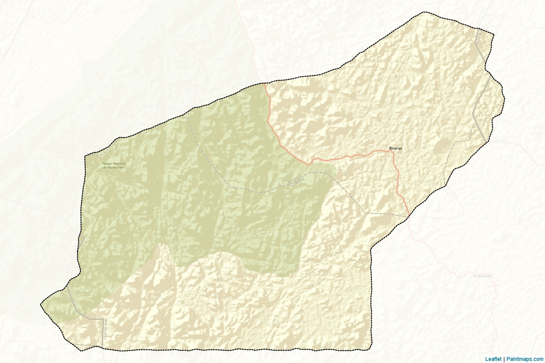 Muestras de recorte de mapas Bicurga (Centro Sur)-2