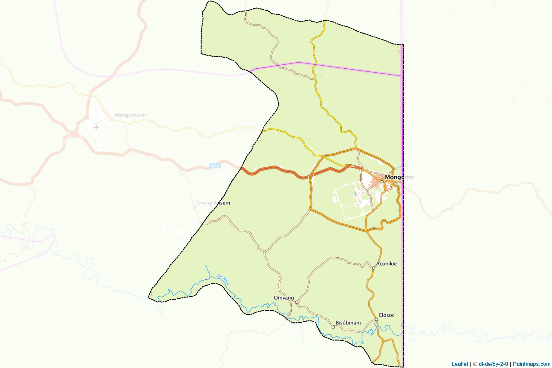 Mongomo (Wele-Nzas Province) Map Cropping Samples-1