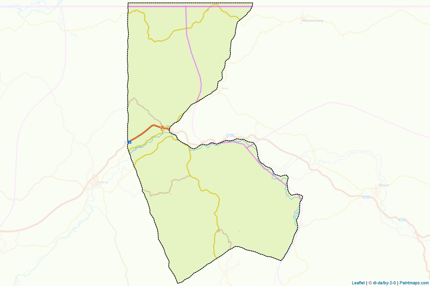 Muestras de recorte de mapas Nkimi (Centro Sur)-1