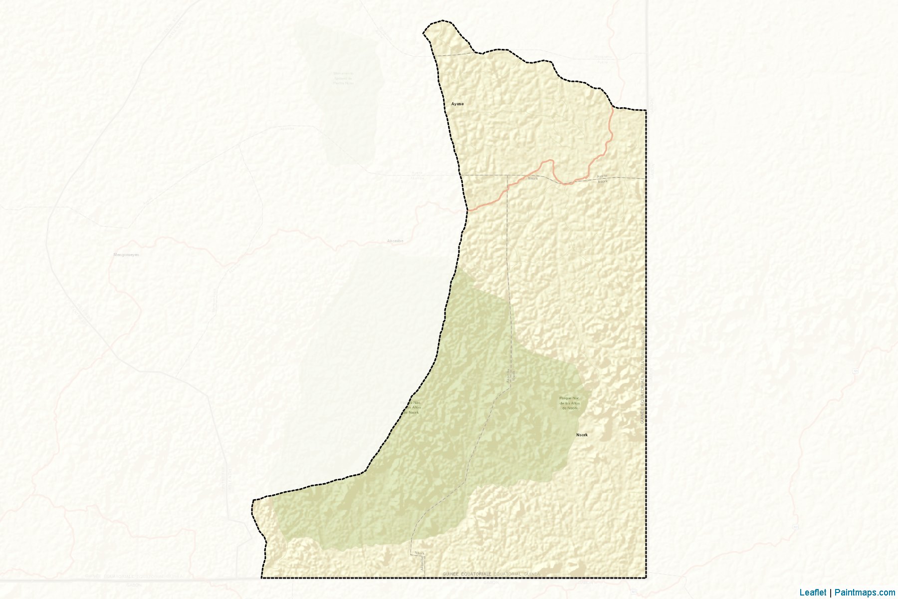 Nsork (Wele-Nzas Province) Haritası Örnekleri-2