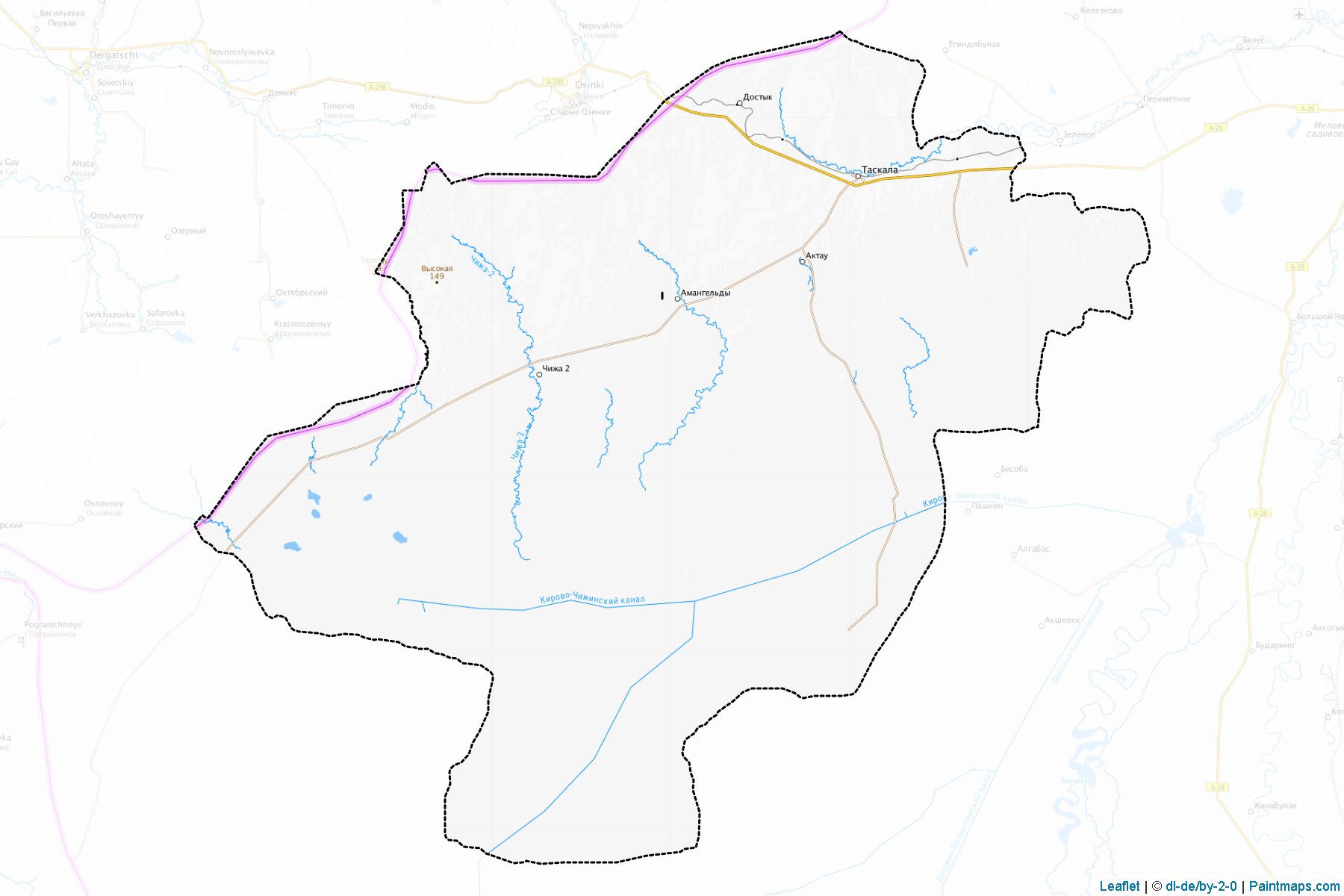 Muestras de recorte de mapas Taskalinskiy (West Kazakhstan)-1