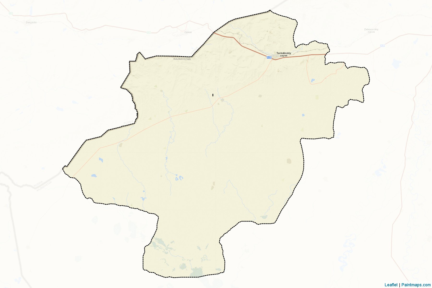 Muestras de recorte de mapas Taskalinskiy (West Kazakhstan)-2